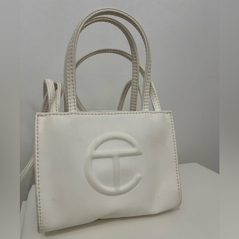 Telfar White Small Shopping Bag